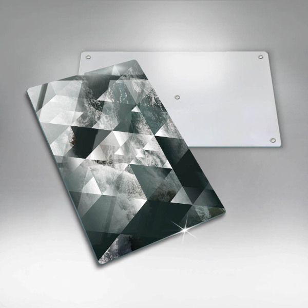 Glasskärbräda Trianglar och vatten