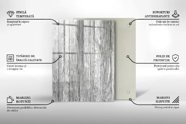 Glasskärbräda Daggdroppar och rosblomma