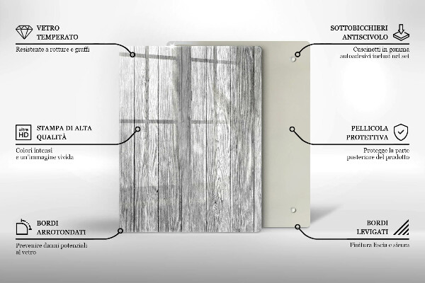 Glasskärbräda Daggdroppar och rosblomma
