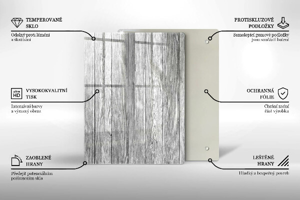 Glasskärbräda Daggdroppar och rosblomma