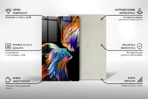 Glasskärbräda Abstrakt kyss