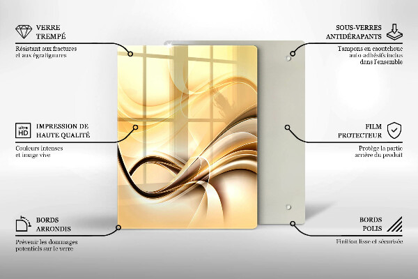 Glasskärbräda Abstrakt kyss
