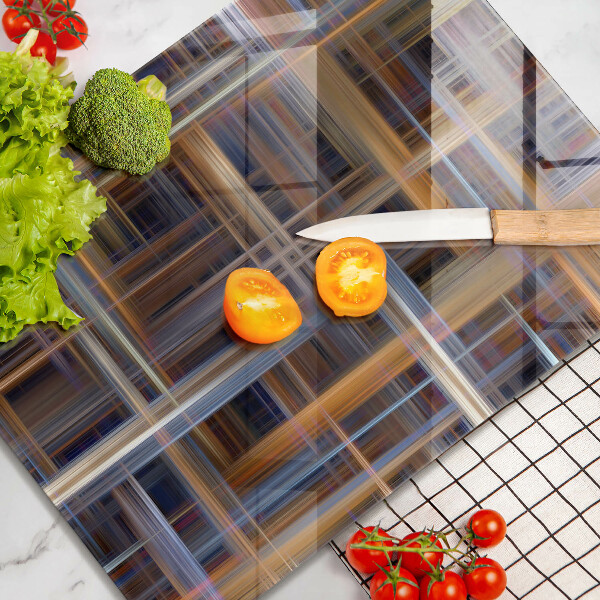 Glasskärbräda Abstrakta målarlinjer