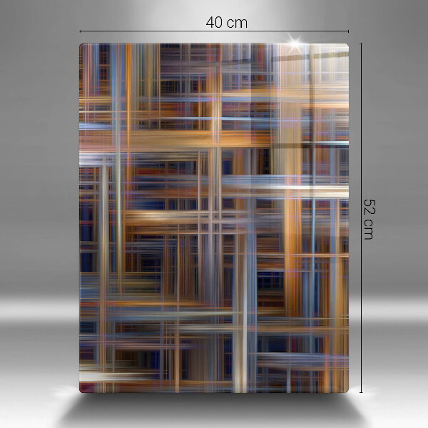 Glasskärbräda Abstrakta målarlinjer