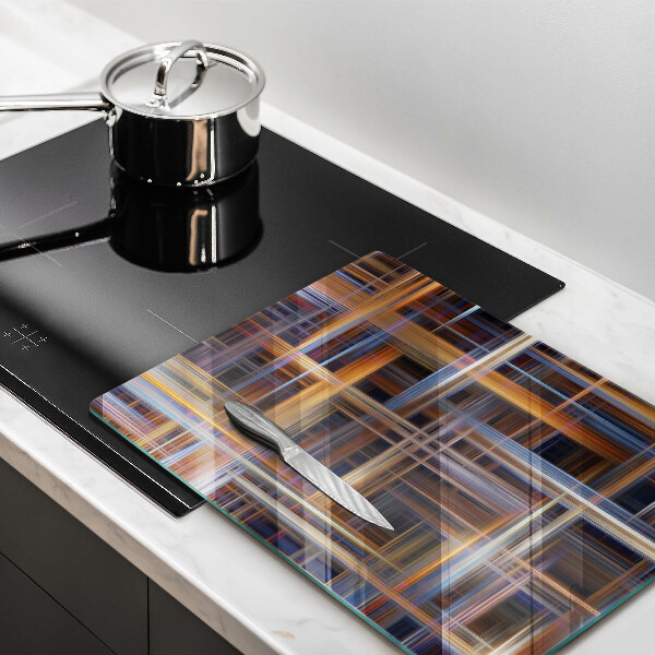 Glasskärbräda Abstrakta målarlinjer