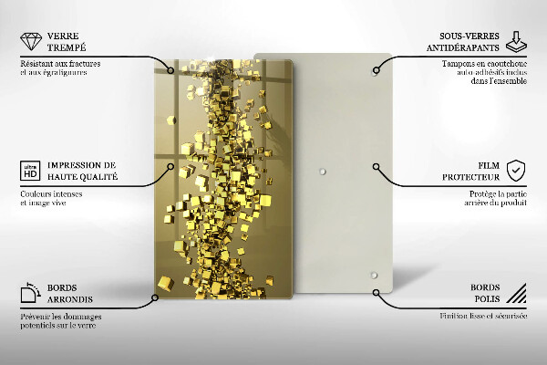 Glasskärbräda Abstraktion 3D geometri
