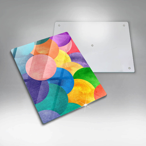 Glasskärbräda Färgade hjul