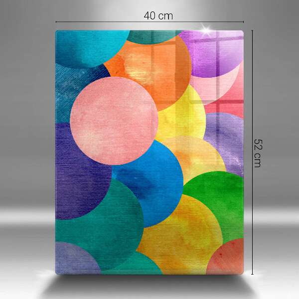 Glasskärbräda Färgade hjul