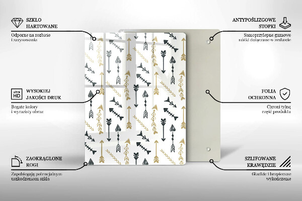 Glasskärbräda Färgade hjul