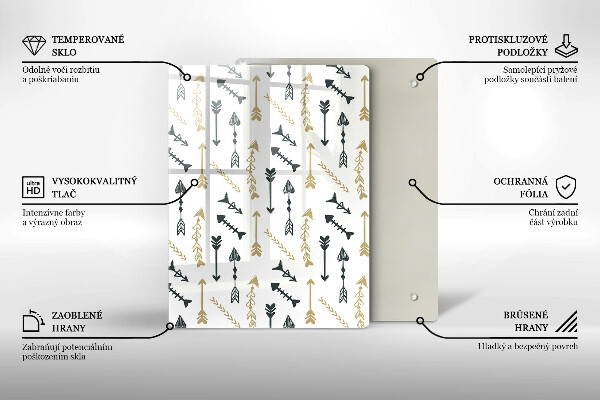 Glasskärbräda Färgade hjul