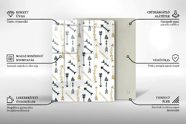 Glasskärbräda Färgade hjul