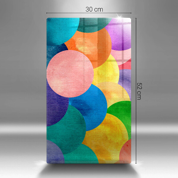 Glasskärbräda Färgade hjul