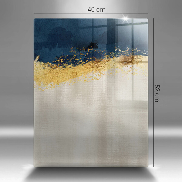 Glasskärbräda Abstraktion guld