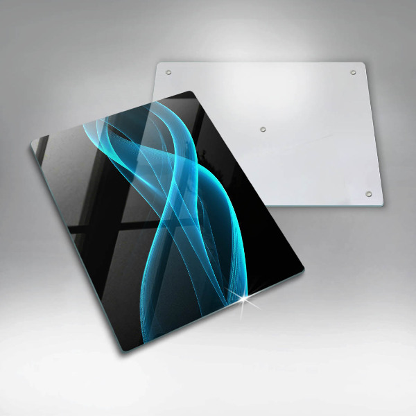 Glasskärbräda Blå abstraktion