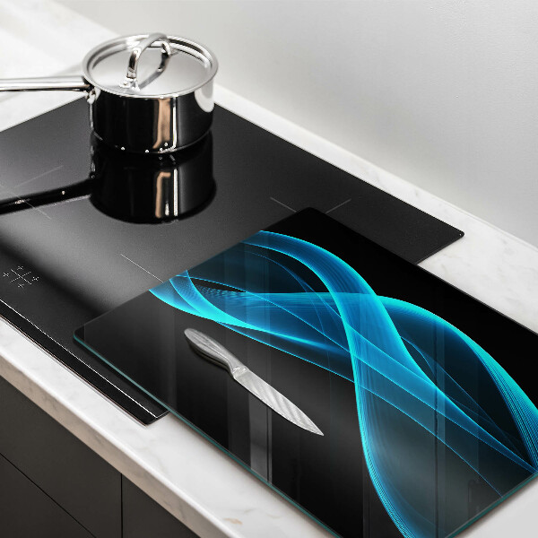 Glasskärbräda Blå abstraktion