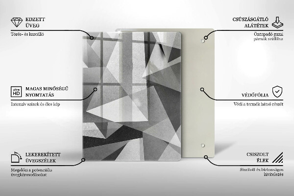 Glasskärbräda Abstraktion bläck