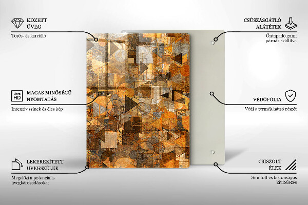 Glasskärbräda Vattendroppar