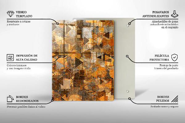 Glasskärbräda Vattendroppar