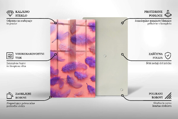 Glasskärbräda Fluffiga fjädrar