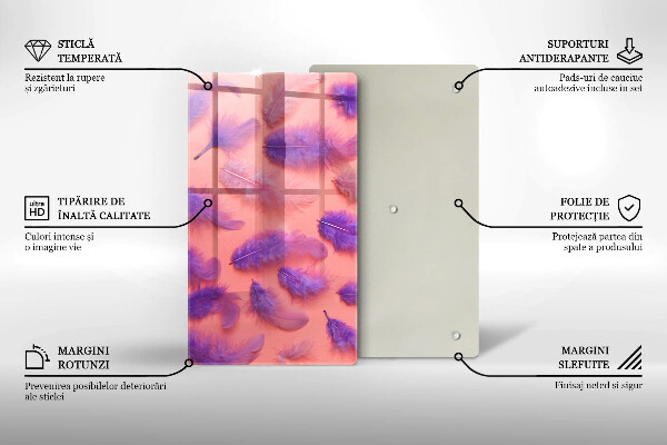 Glasskärbräda Fluffiga fjädrar