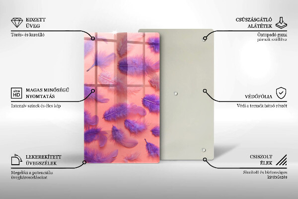 Glasskärbräda Fluffiga fjädrar