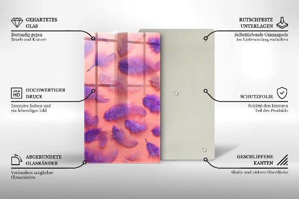 Glasskärbräda Fluffiga fjädrar