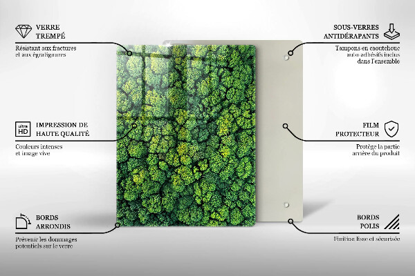 Glasskärbräda Vackra blommor