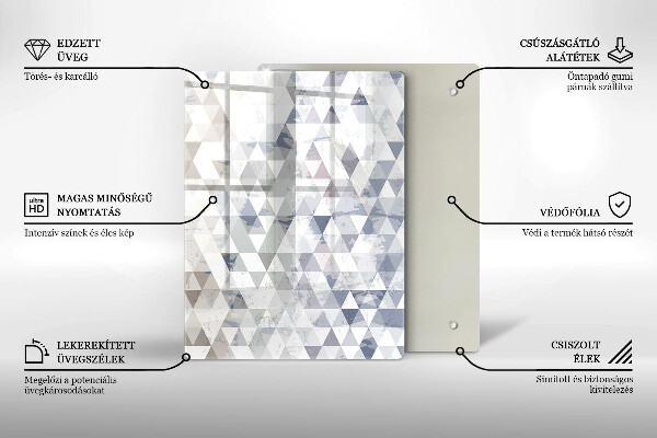 Glasskärbräda Abstraktion av former