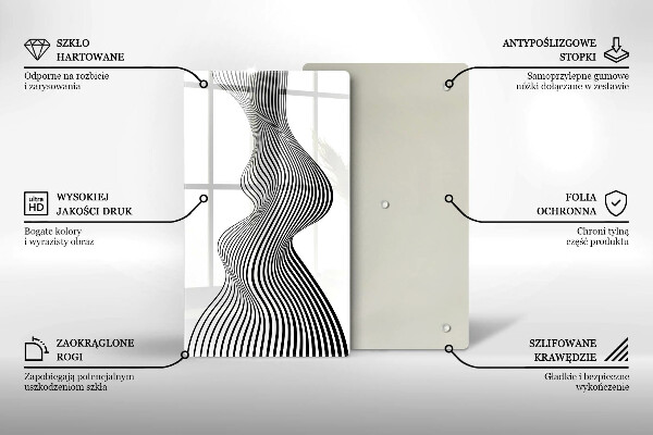 Glasskärbräda Linjär abstraktion