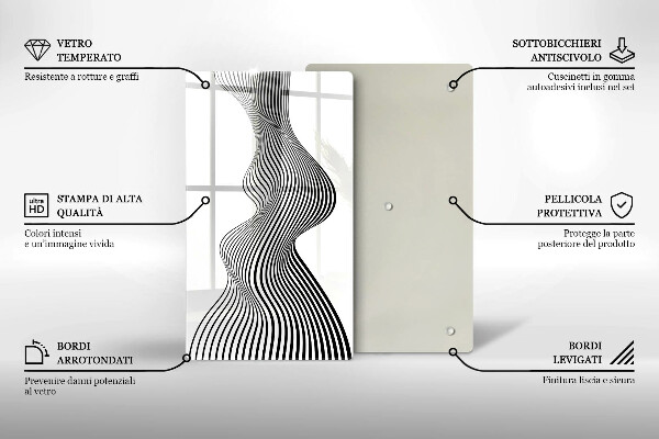Glasskärbräda Linjär abstraktion