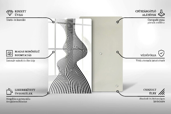 Glasskärbräda Linjär abstraktion