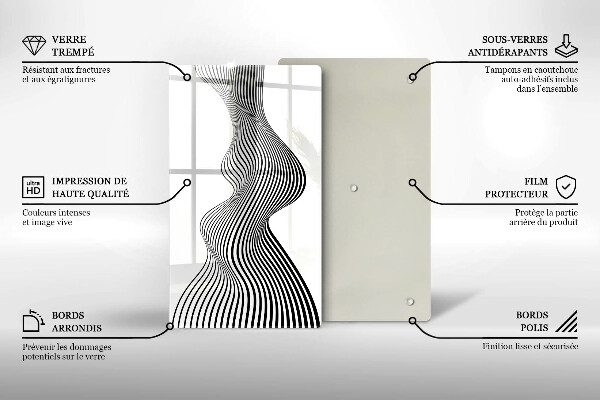 Glasskärbräda Linjär abstraktion