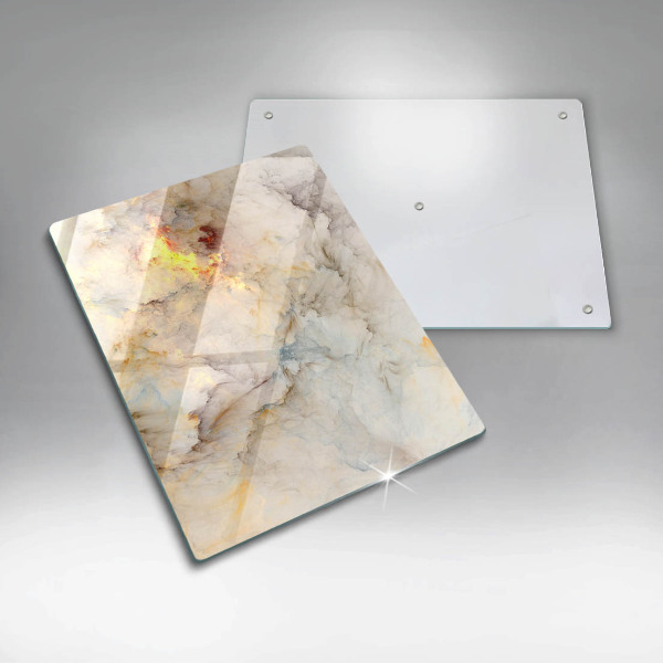 Glasskärbräda Marmorstruktur med guld