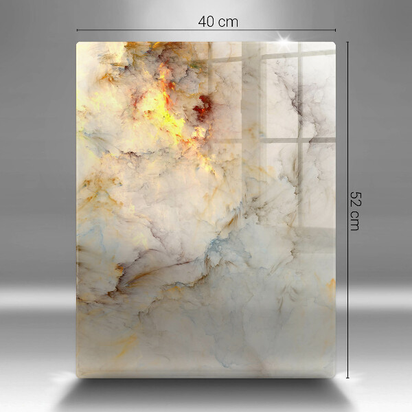 Glasskärbräda Marmorstruktur med guld