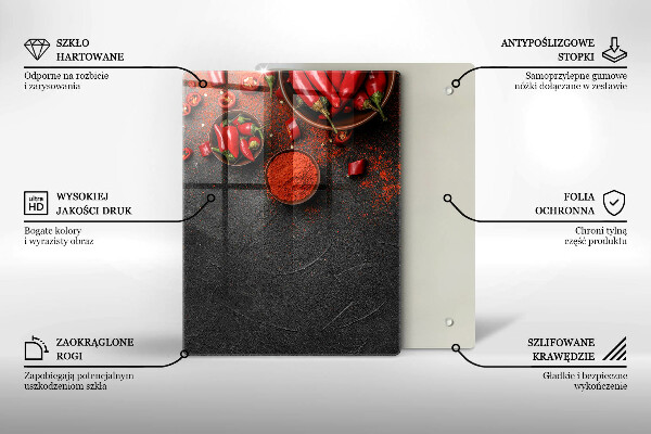 Glasskärbräda Marmorstruktur med guld