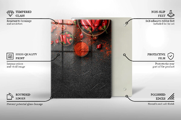 Glasskärbräda Marmorstruktur med guld