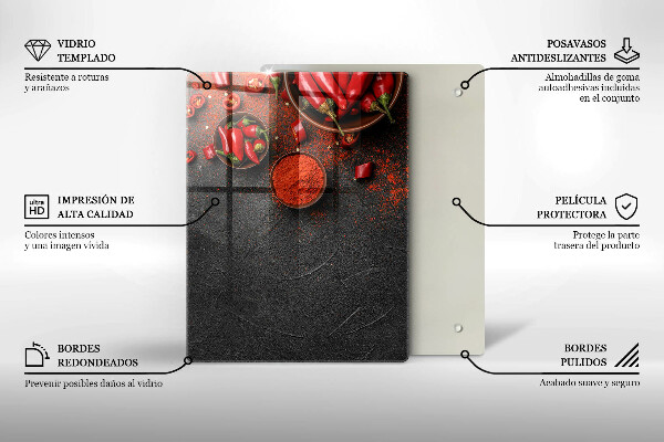 Glasskärbräda Marmorstruktur med guld