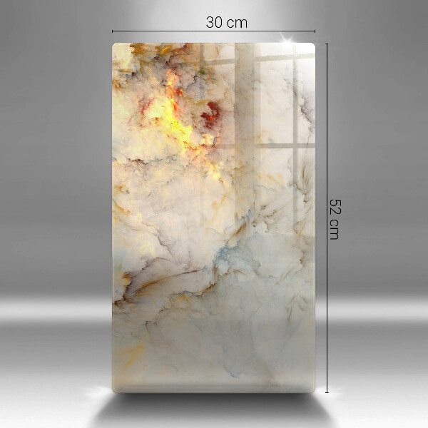 Glasskärbräda Marmorstruktur med guld