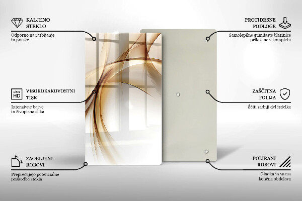 Glasskärbräda Abstraktionsformer