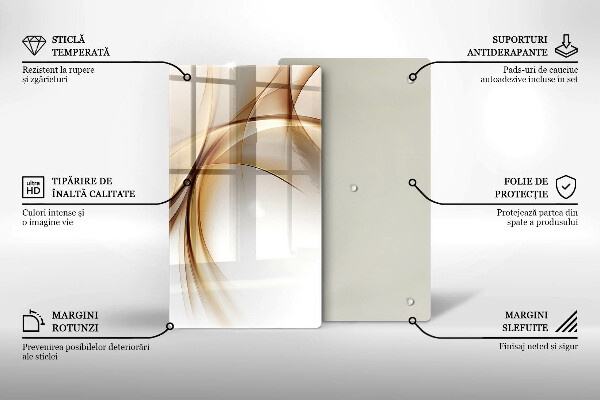 Glasskärbräda Abstraktionsformer