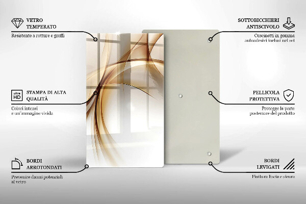 Glasskärbräda Abstraktionsformer