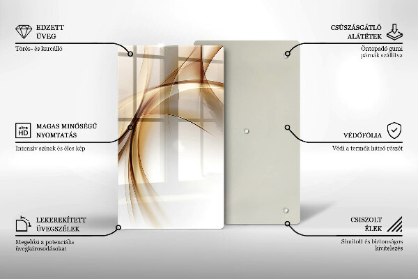 Glasskärbräda Abstraktionsformer