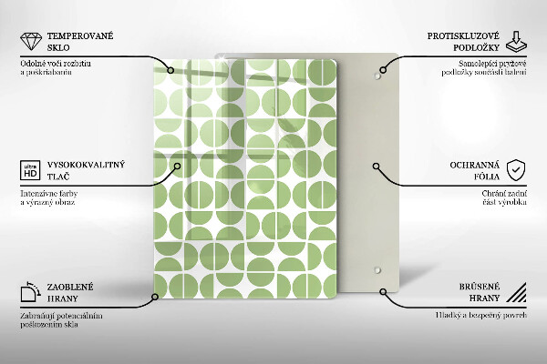 Glasskärbräda Abstraktionsformer