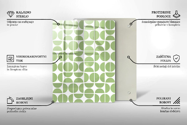 Glasskärbräda Abstraktionsformer