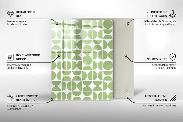 Glasskärbräda Abstraktionsformer