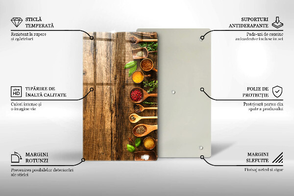 Glasskärbräda Kryddskedar av trä