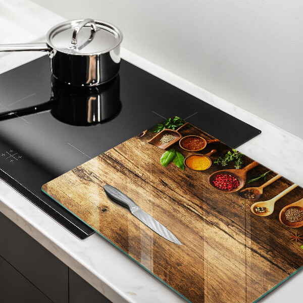 Glasskärbräda Kryddskedar av trä