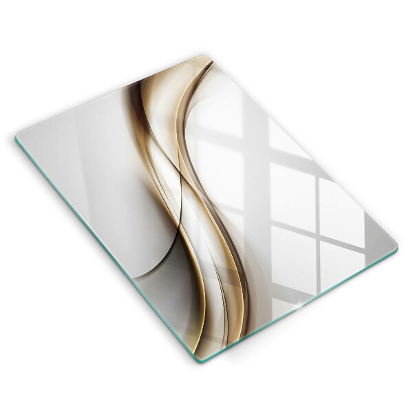 Glasskärbräda Mjuka linjer abstrakt