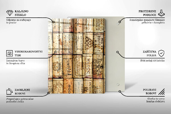 Glasskärbräda Mjuka linjer abstrakt