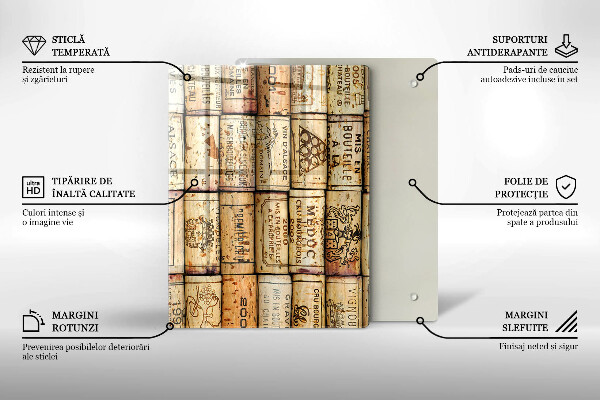 Glasskärbräda Mjuka linjer abstrakt